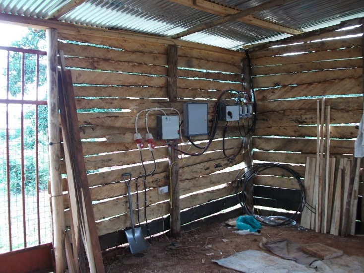 Electrical wiring in the workshop and it is three phase electricity for industrial work.